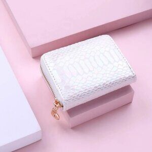 • SHEIN • Iridescent Snake Print Zipper Wallet